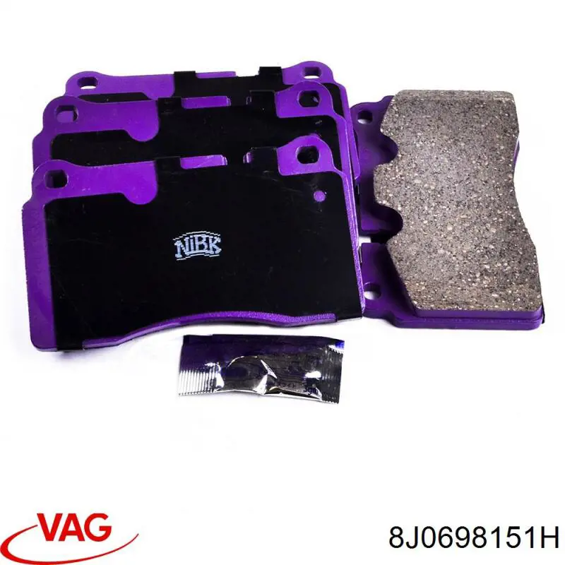 8J0698151H VAG Передні гальмівні колодки