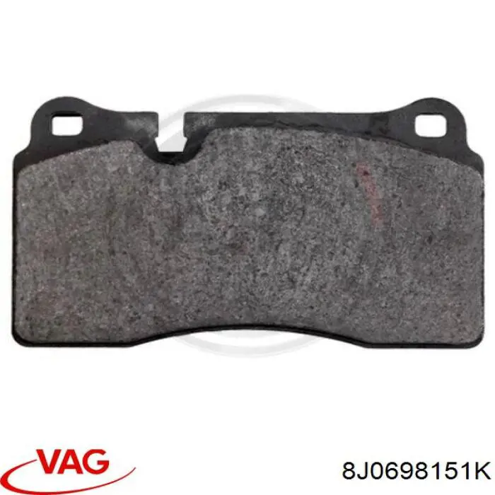 Передні тормозні колодки 8J0698151K VAG