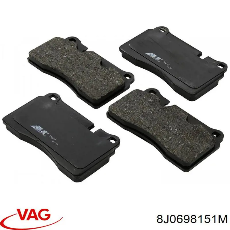 Передні тормозні колодки 8J0698151M VAG