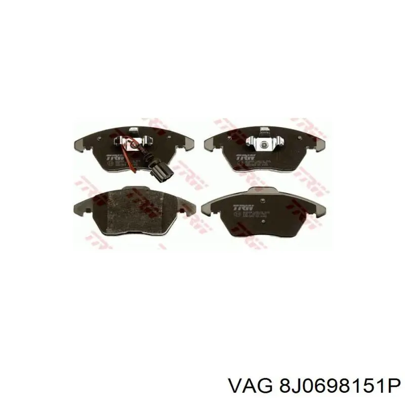 Гальмівні колодки VAG 8J0698151P ціна, від 26.47 USD