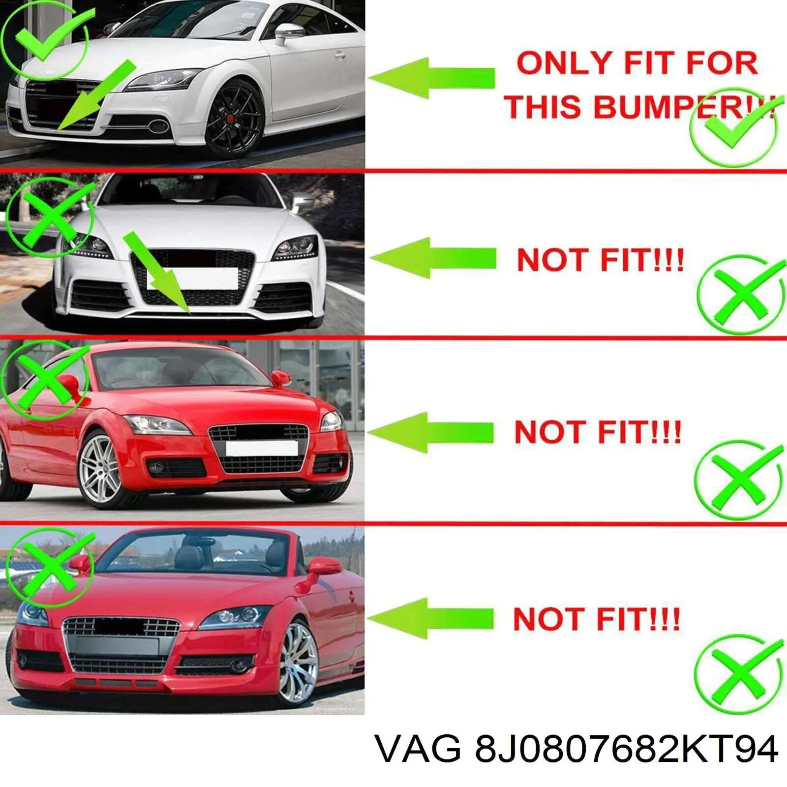  VAG 8J0807682KT94 ціна, від 108.66 USD