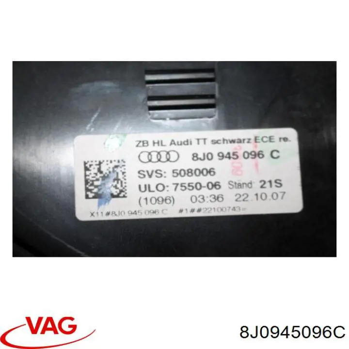 Задні ліхтарі VAG 8J0945096C ціна, від 273.12 USD