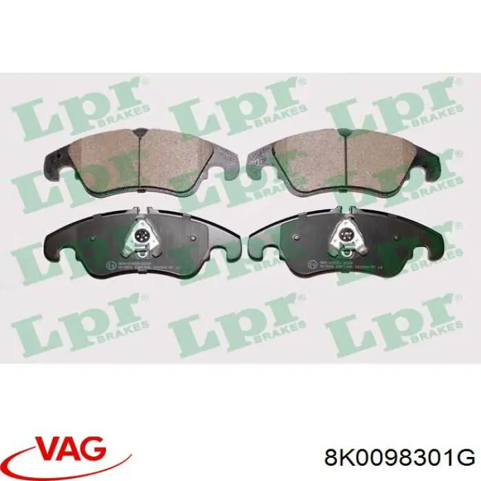 Гальмівні колодки VAG 8K0098301G ціна, від 72.17 USD