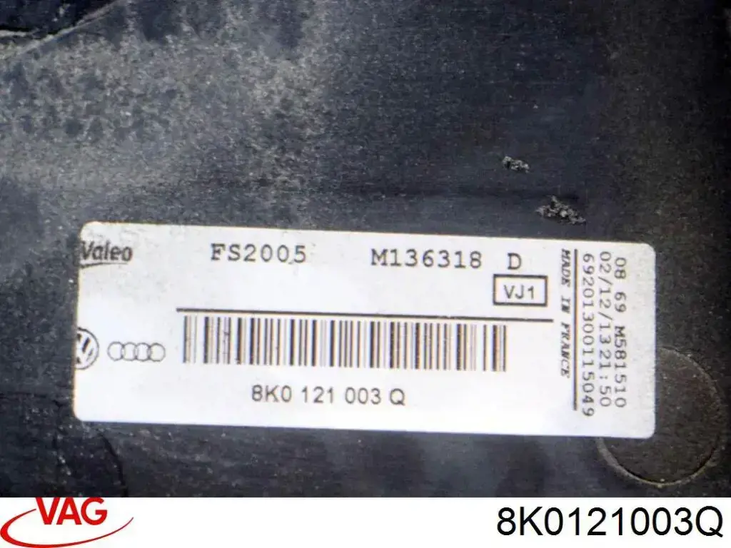  VAG 8K0121003Q