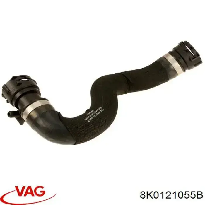 Шланг/патрубок радіатора охолодження, нижній 8K0121055B VAG