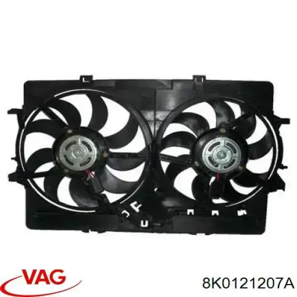 Дифузор (кожух) радіатора охолодження VAG 8K0121207A ціна, від 170.98 USD