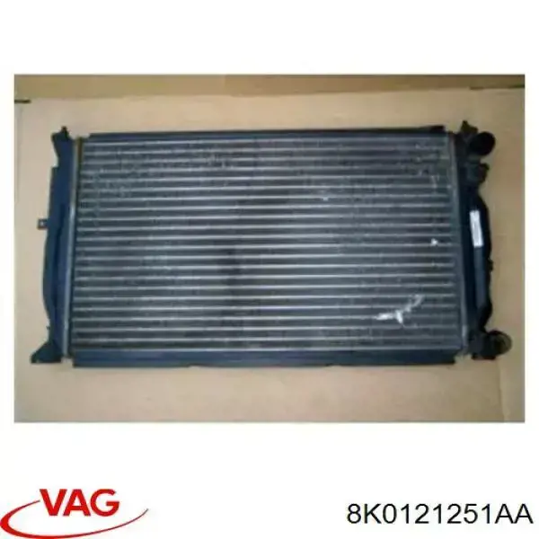 Радіатор 8K0121251AA VAG