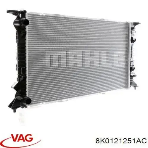 Радіатор основний VAG 8K0121251AC ціна, від 110.86 USD