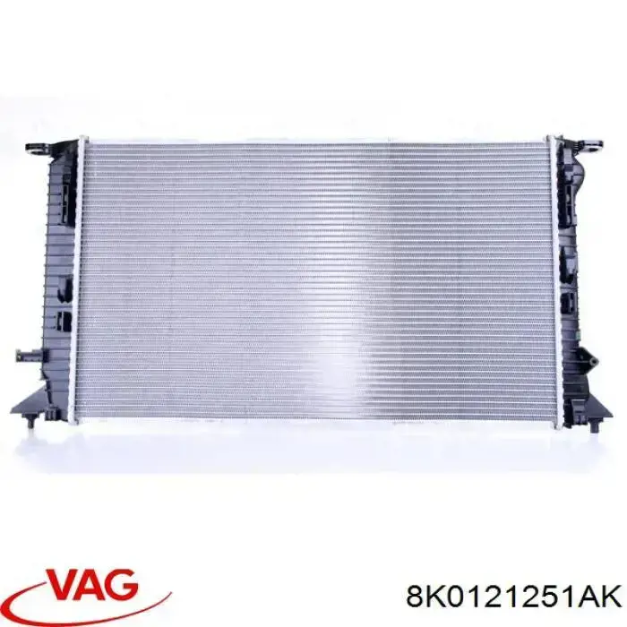 Радіатор основний VAG 8K0121251AK ціна, від 98.18 USD