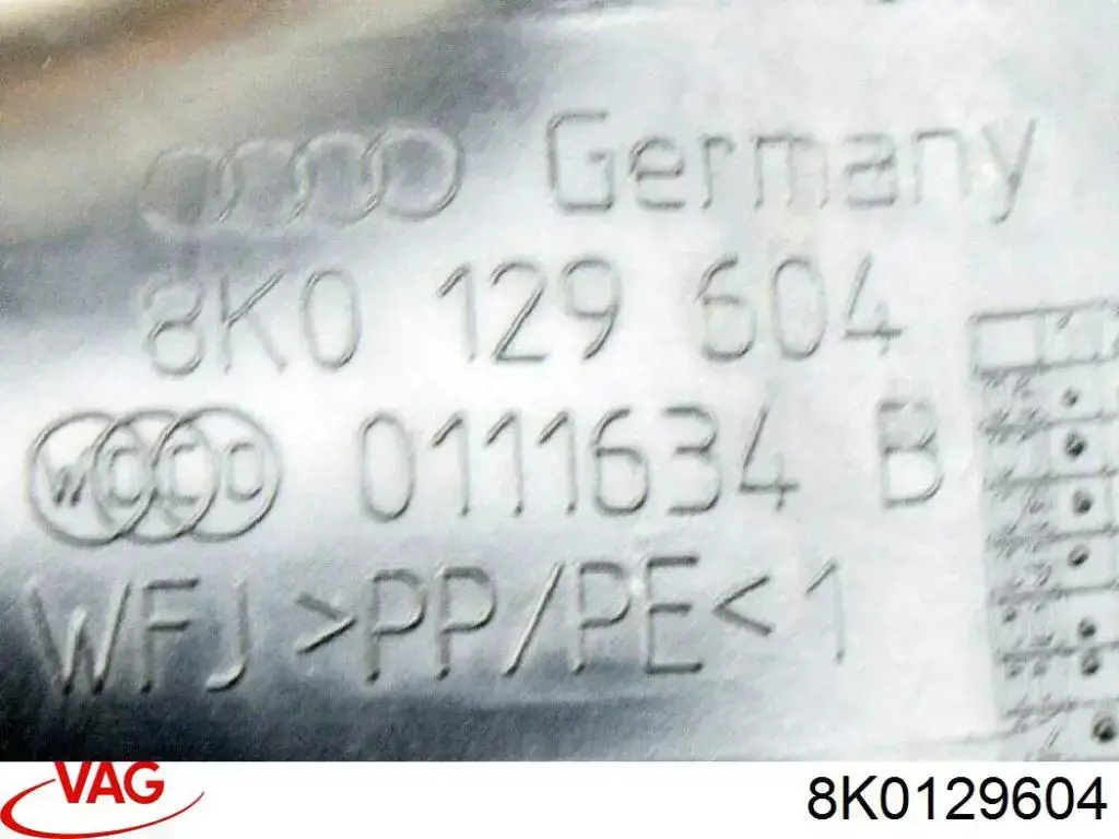 Повітрозабірник повітряного фільтра VAG 8K0129604 ціна, від 8.87 USD