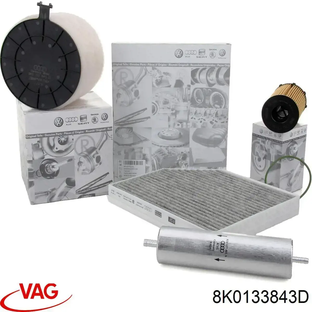 Купити 8K0133843D VAG Автомобільний фільтр повітря