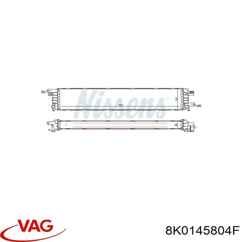 Купити 8K0145804F VAG Радіатор охолодження, додатковий