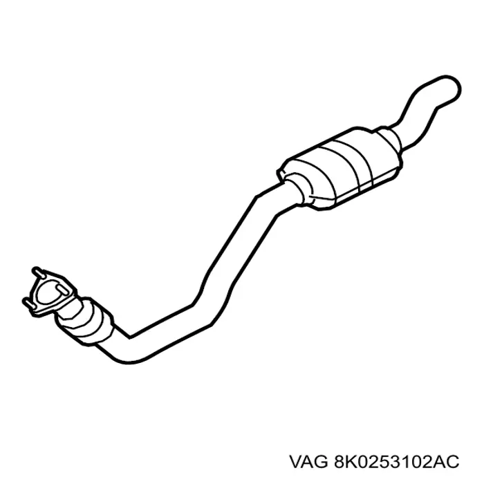 Глушник, передня частина VAG 8K0253102AC ціна, від 38.01 USD