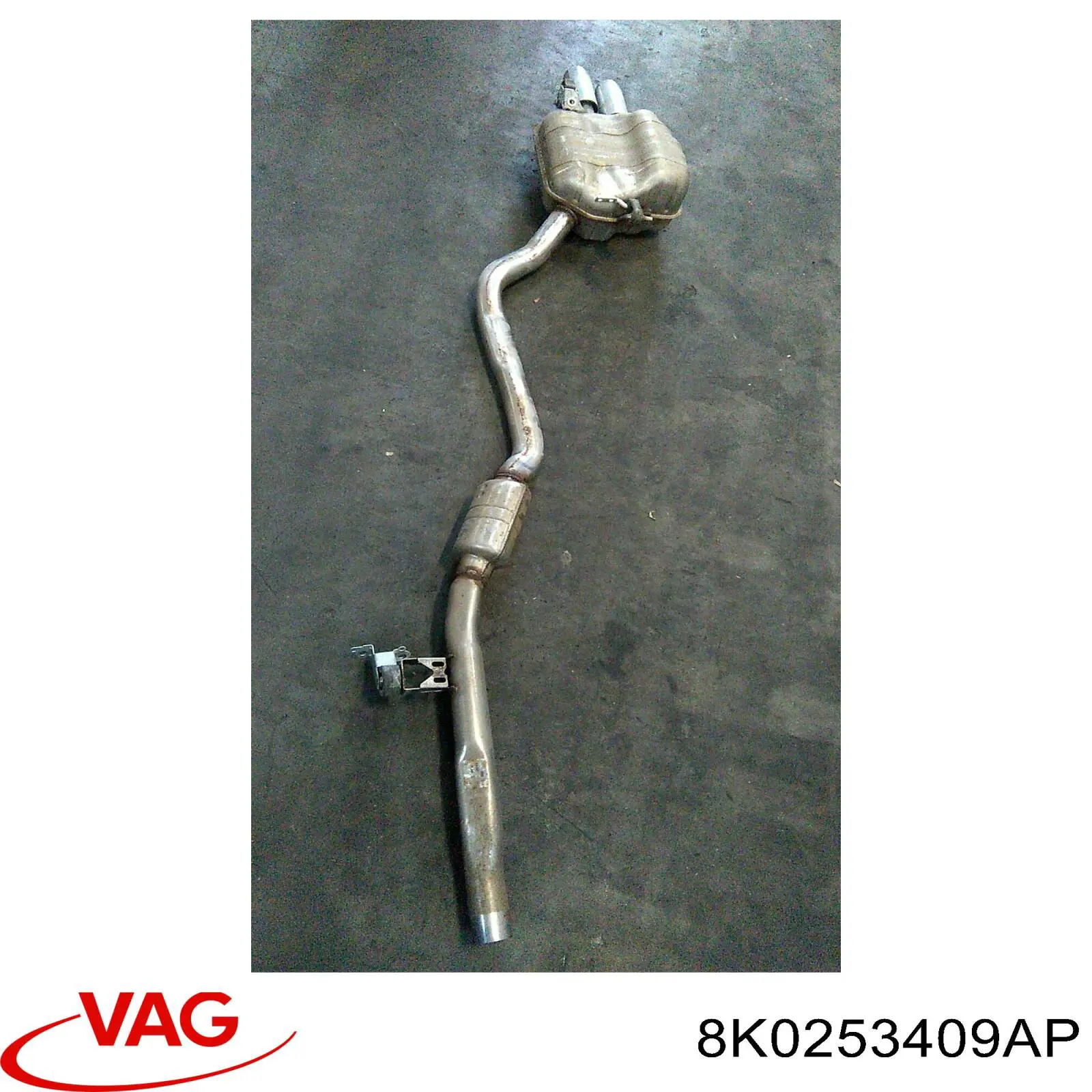 8K0253409AP VAG Середній глушник