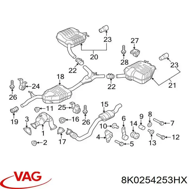 8K0254253HX VAG 