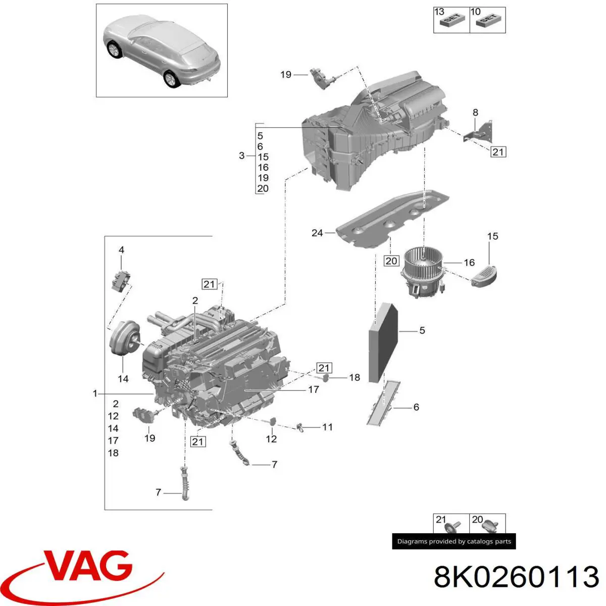  VAG 8K0260113 ціна, від 2.25 USD