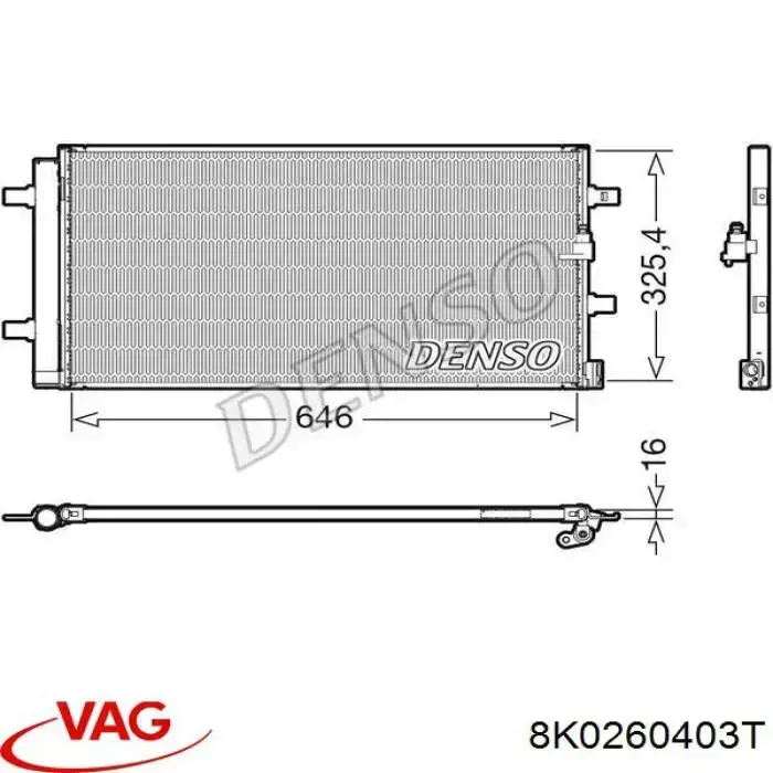 8K0260403T VAG радіатор кондиціонера