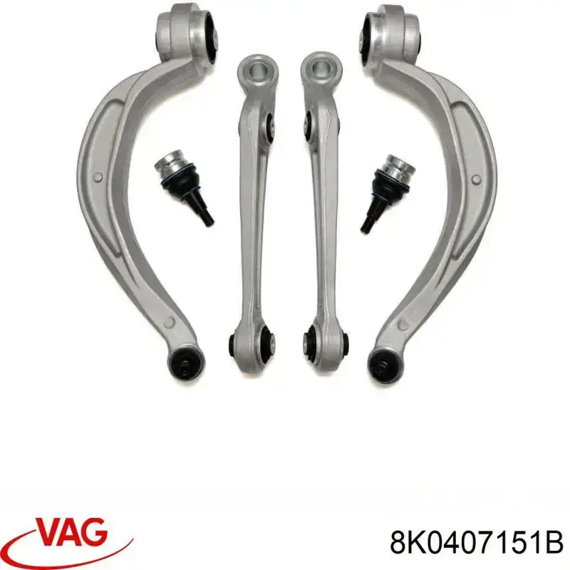 Важіль передній лівий VAG 8K0407151B ціна, від 42.88 USD