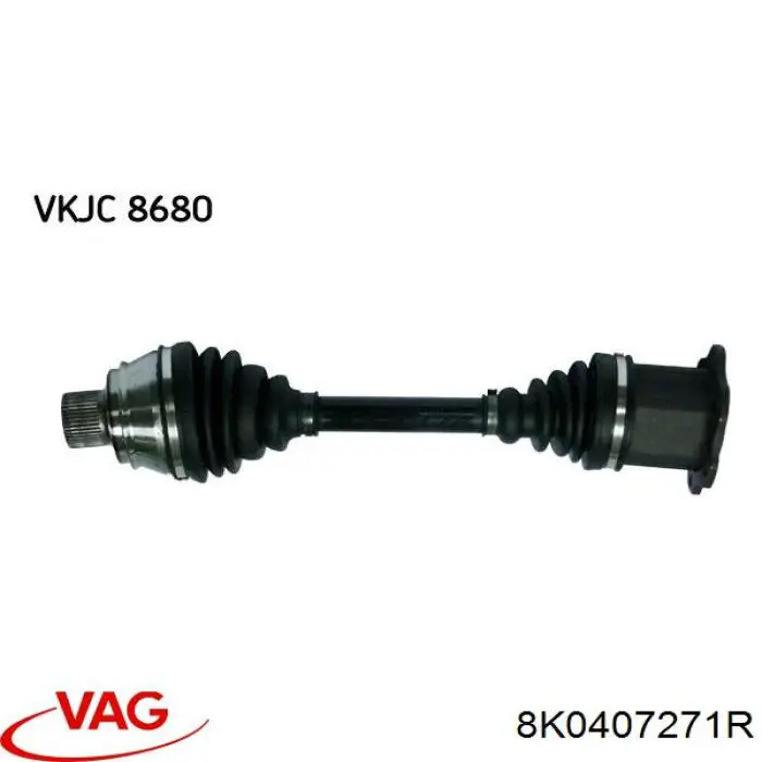 Вісь передня VAG 8K0407271R ціна, від 93.18 USD