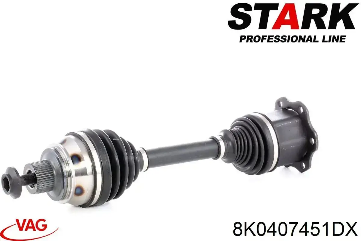 Вісь передня VAG 8K0407451DX ціна, від 73.06 USD