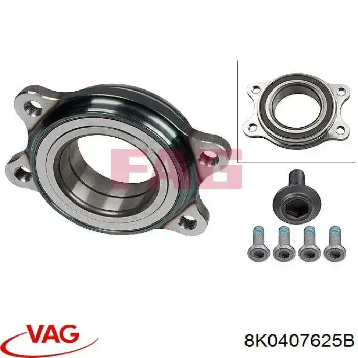 Підшипник маточини передньої/задньої 8K0407625B VAG