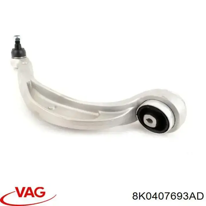 Важіль передній лівий VAG 8K0407693AD ціна, від 64.73 USD