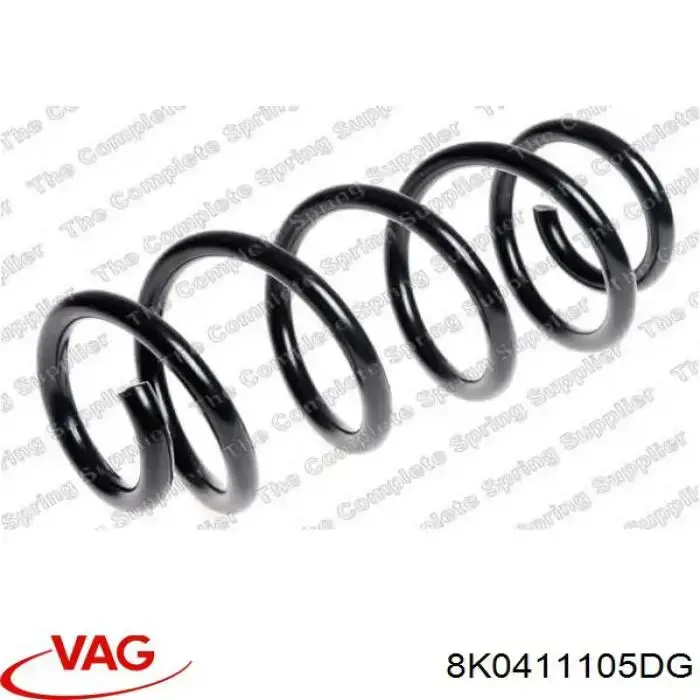 Пружина передня VAG 8K0411105DG ціна, від 21.65 USD