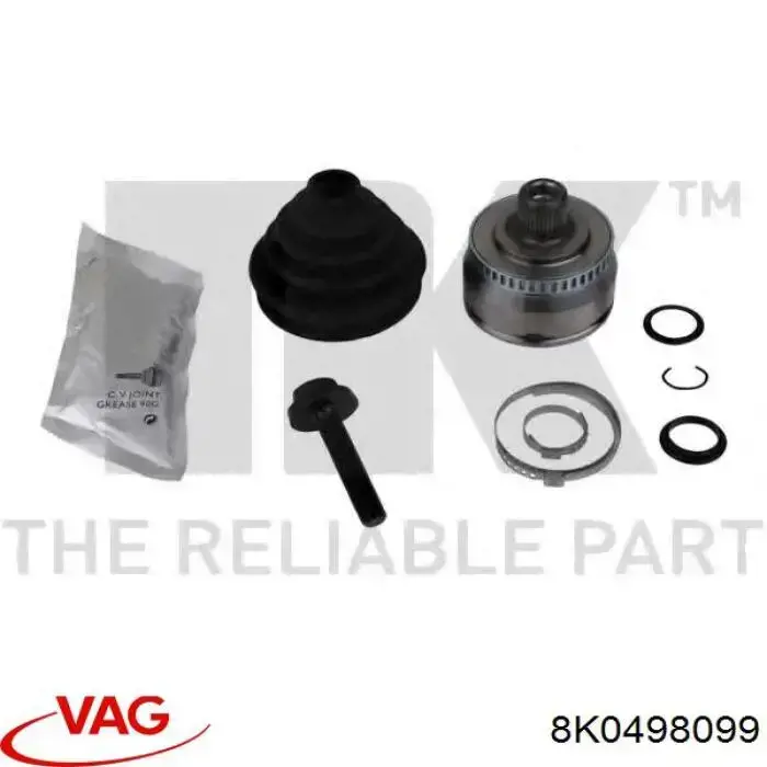 Купити 8K0498099 VAG Шарнір приводу зовнішній