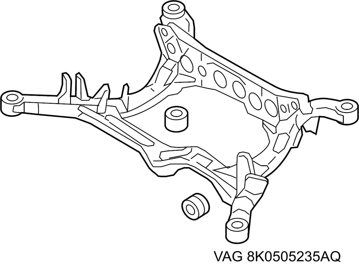 8K0505235AP VAG Підвіска задня