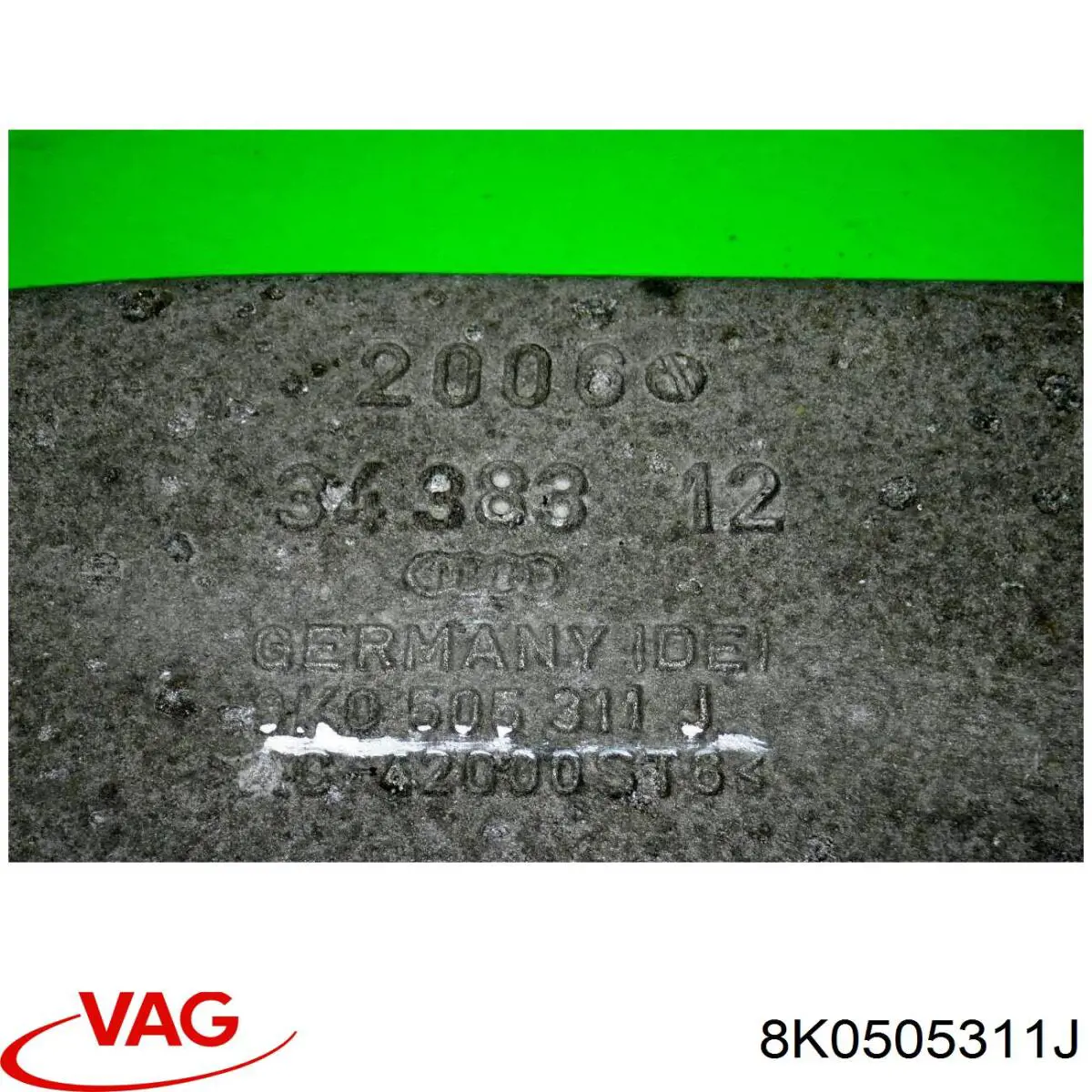Важіль задньої підвіски нижній, лівий 8K0505311J VAG