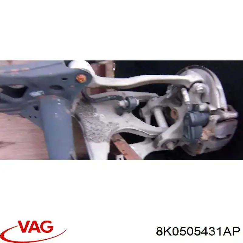 Цапфа - поворотний кулак задній, лівий 8K0505431AP VAG