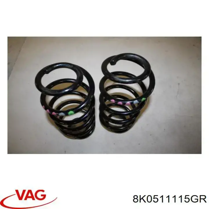 Пружина задня 8K0511115GR VAG