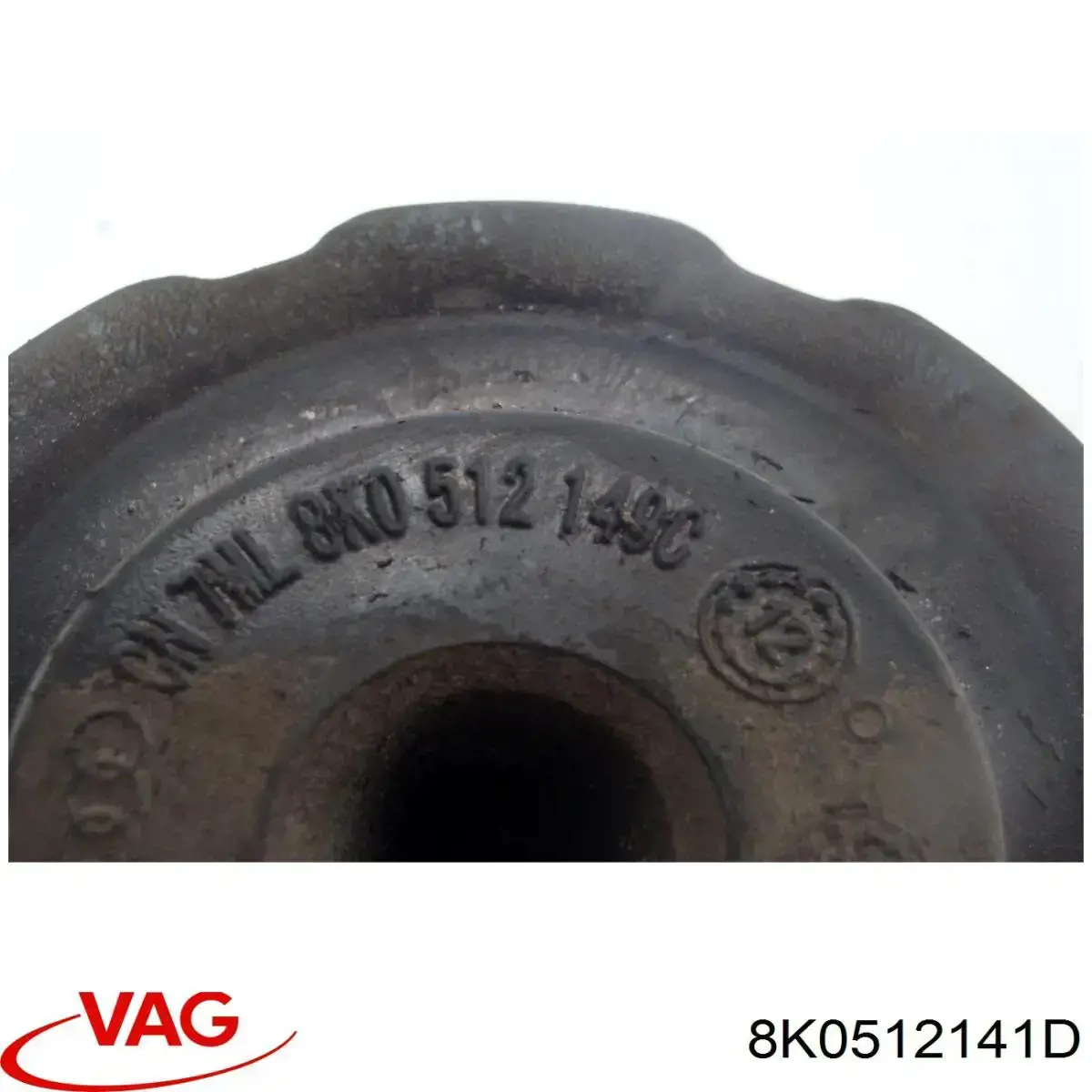 8K0512141D VAG Проставка (гумове кільце) пружини передньої, верхня