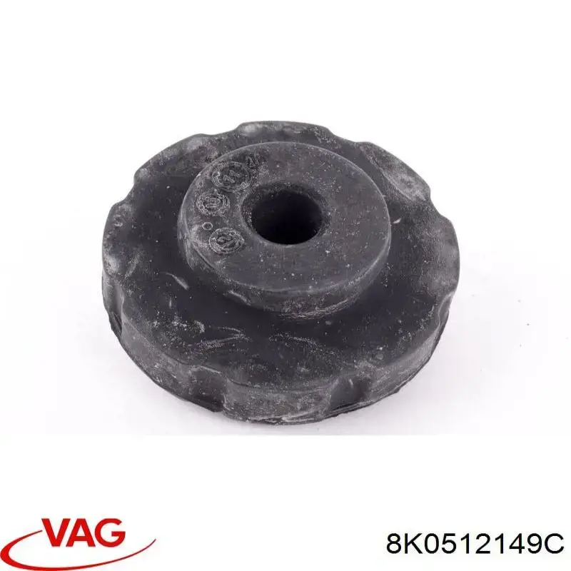 Проставка (гумове кільце) пружини задньої, верхня 8K0512149C VAG