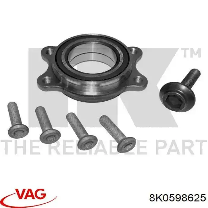 Підшипник маточини VAG 8K0598625