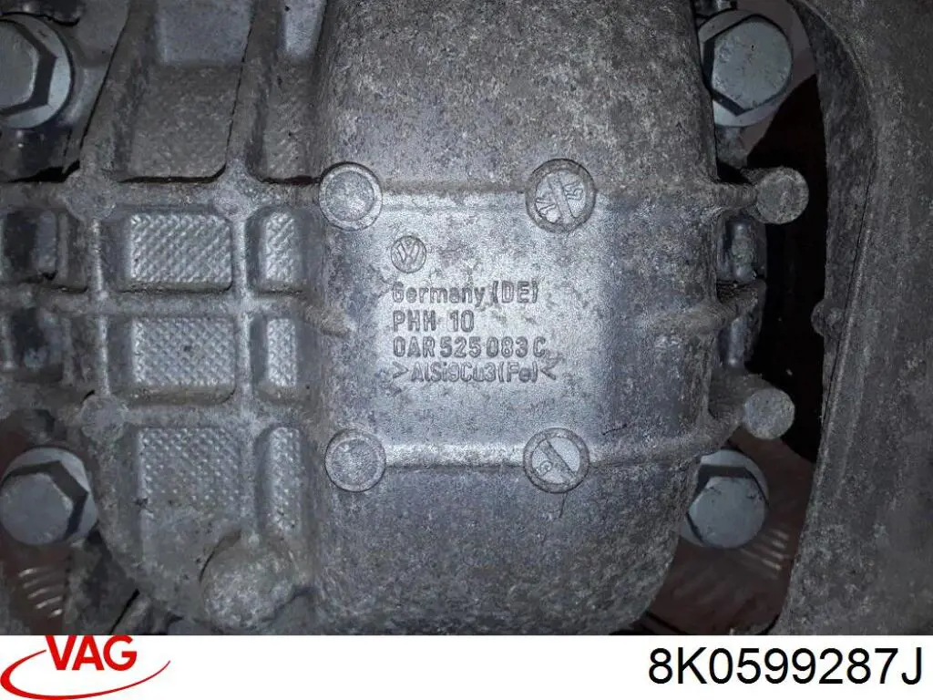 8K0599287J VAG Кронштейн/траверса заднього редуктора, передня