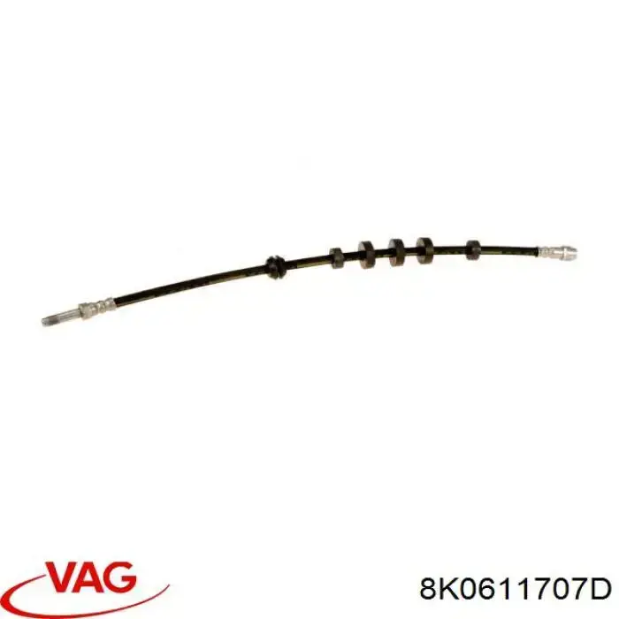 Шланг гальмівний передній VAG 8K0611707D ціна, від 11.68 USD