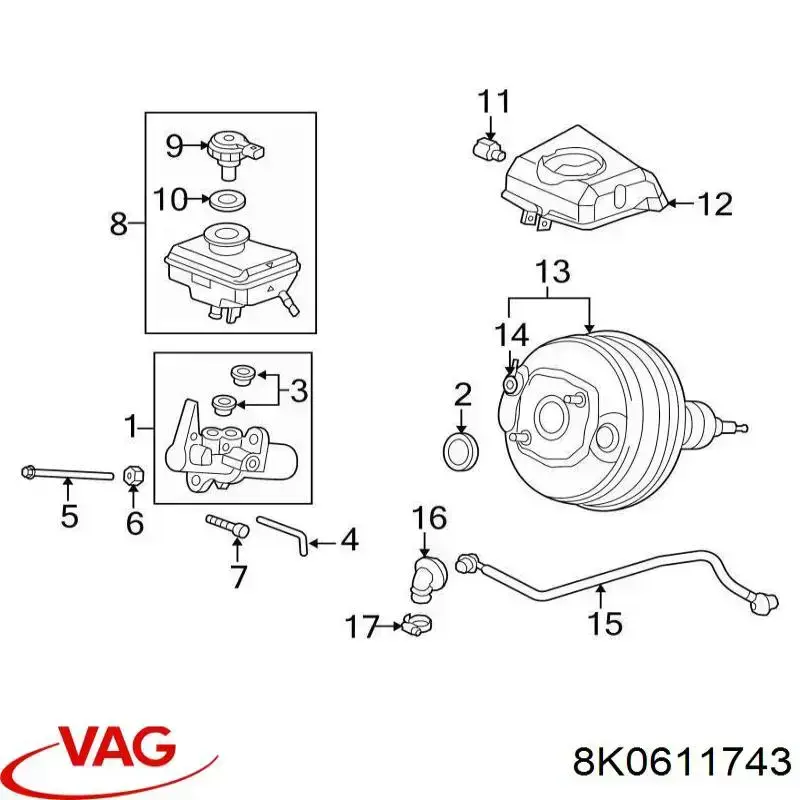 Купити 8K0611743 VAG 