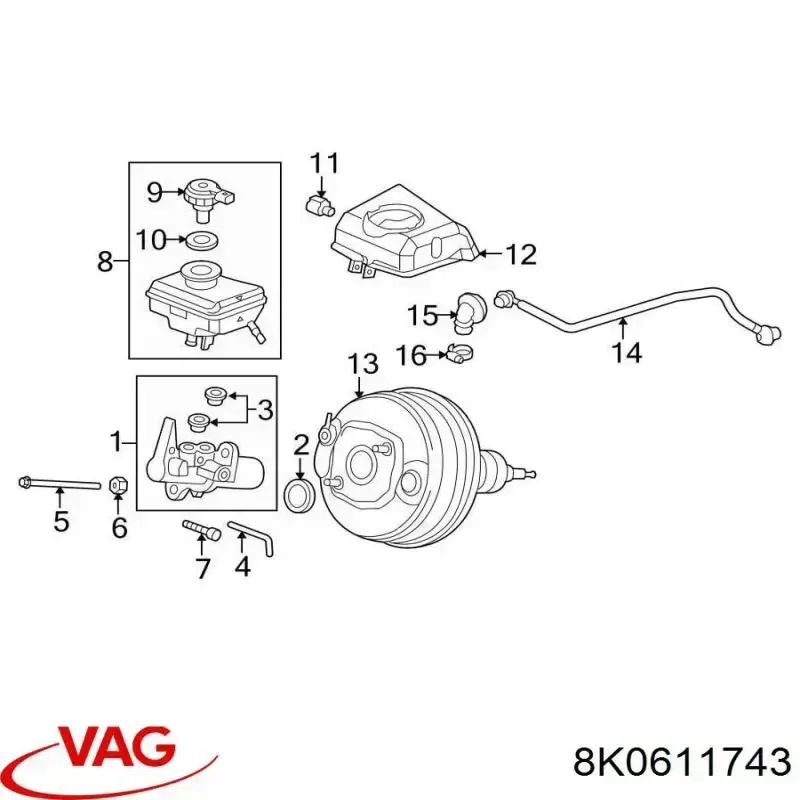 4F0611743D VAG 