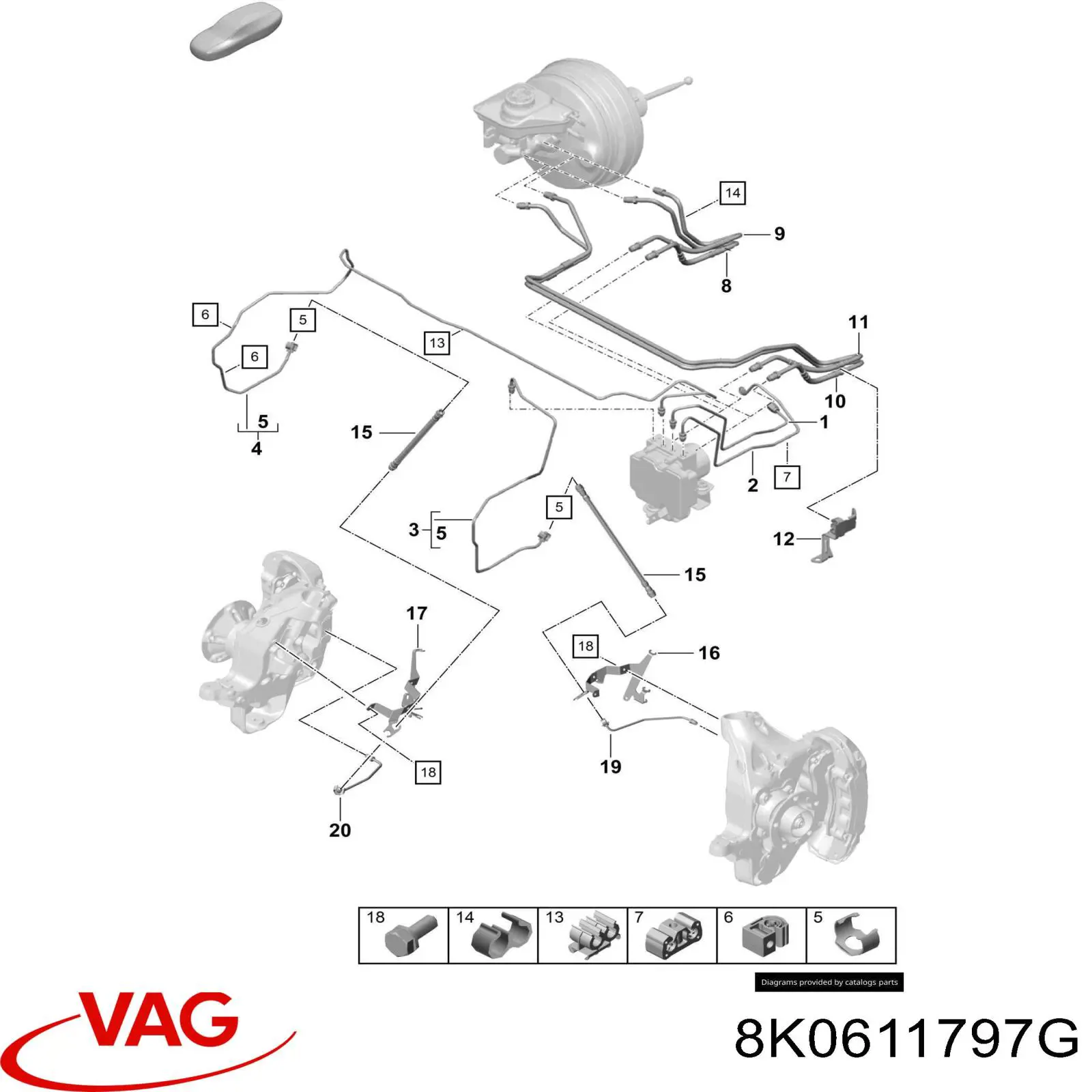 Купити 8K0611797D VAG 
