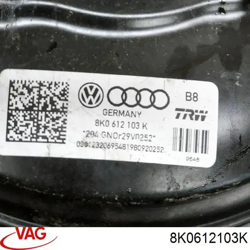 8K0612103K VAG Підсилювач гальм вакуумний