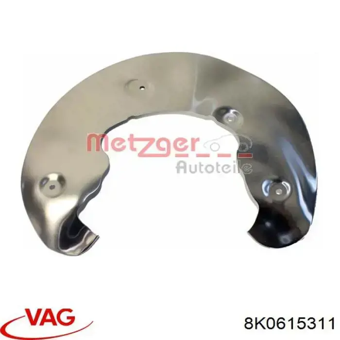Купити 8K0615311 VAG Захист гальмівного диска, переднього, лівого