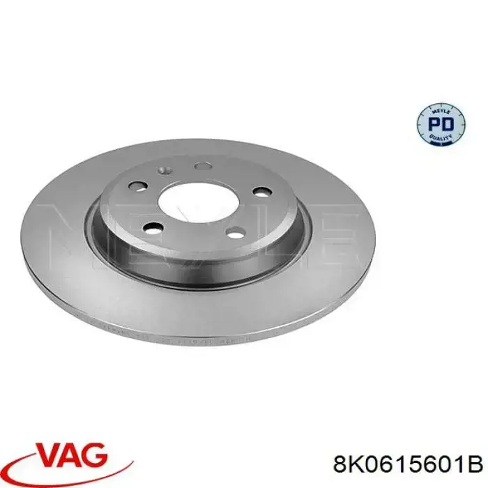 Диск гальмівний задній VAG 8K0615601B