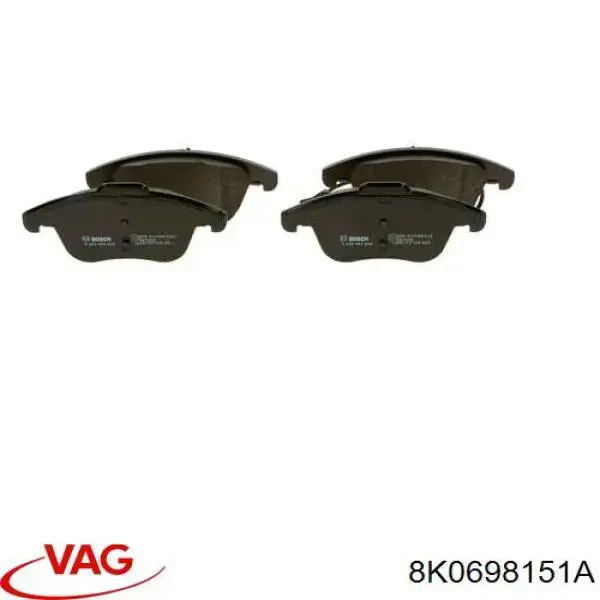 Передні тормозні колодки 8K0698151A VAG