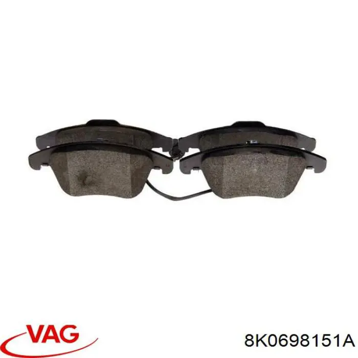 8K0698151A VAG Передні гальмівні колодки