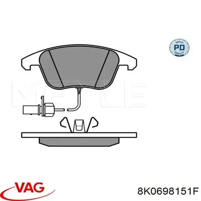 Тормозні колодки VAG 8K0698151F