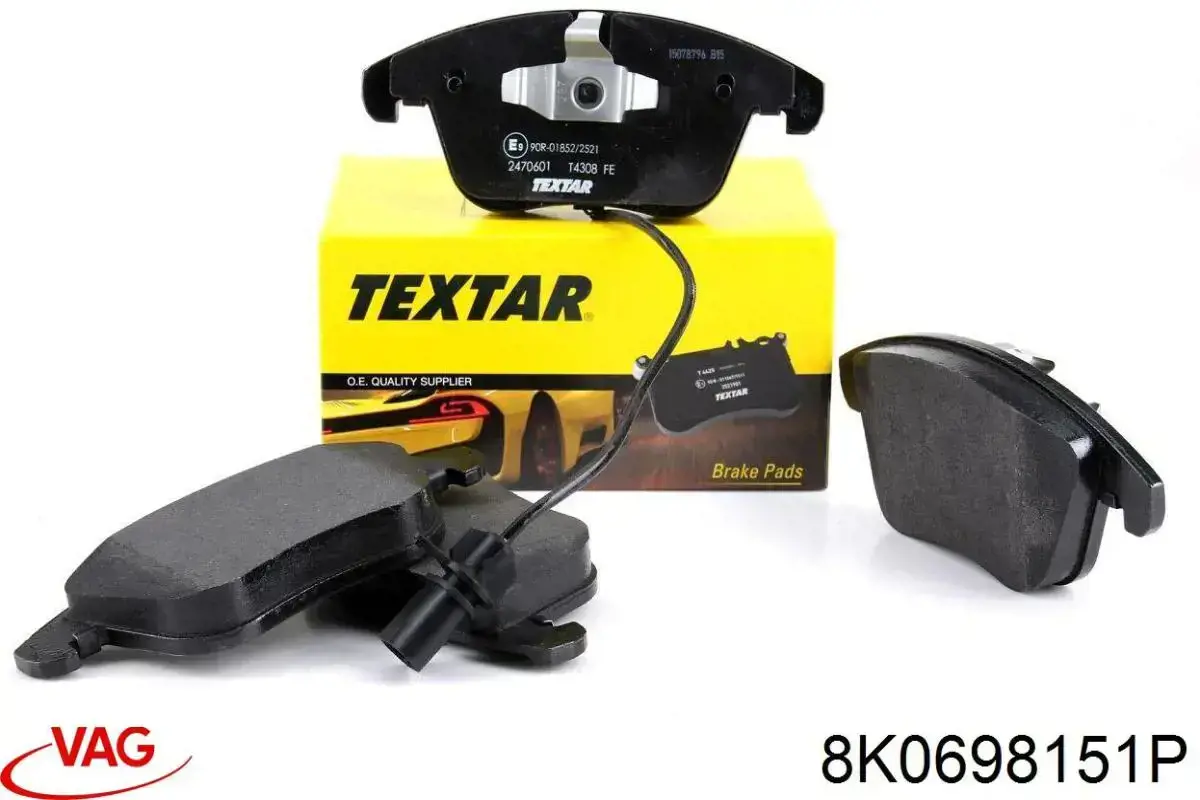 Гальмівні колодки VAG 8K0698151P ціна, від 55.61 USD