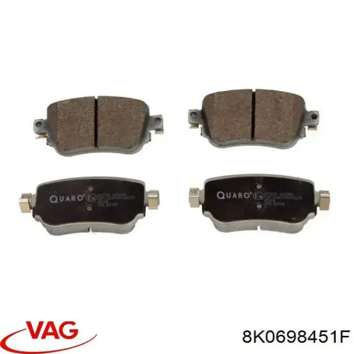 Купити 8K0698451F VAG Задні колодки