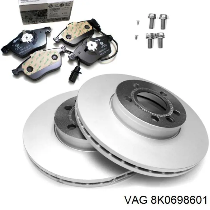 Задні гальмівні колодки VAG 8K0698601 ціна, від 35.75 USD