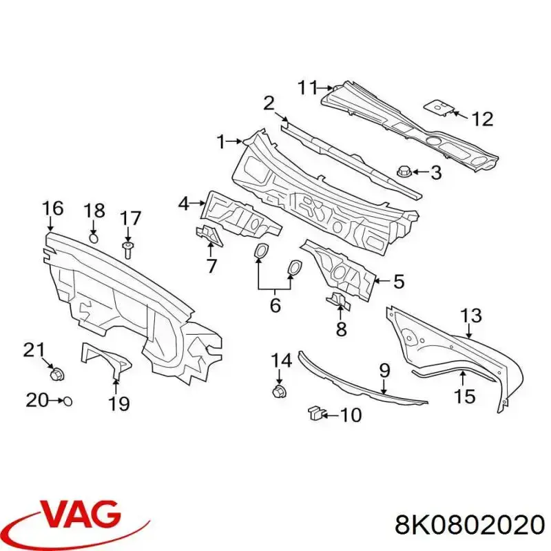 8K0802020 VAG 